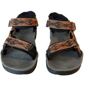 Teva Hurricane 6677 Mens 8 Brown Geometric Hiking Sport Sandals Adjustable